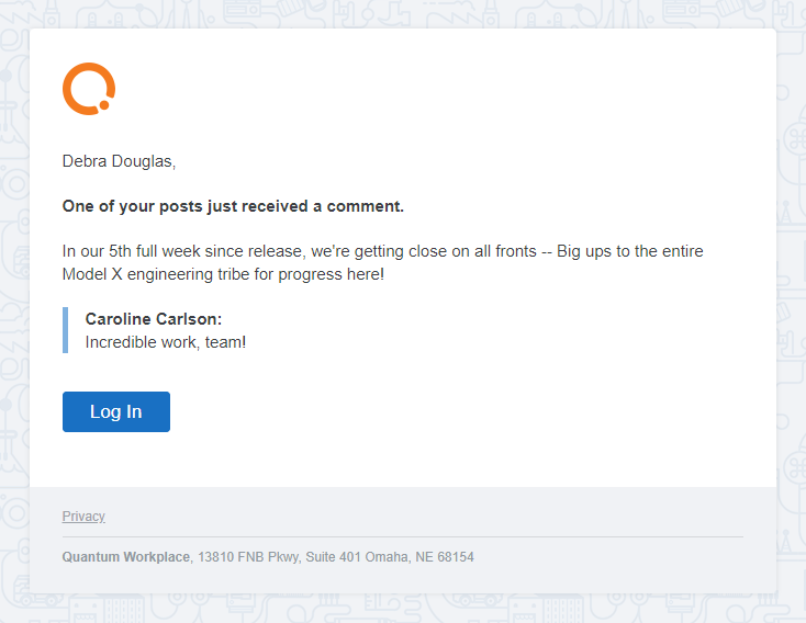 Goals Email Notifications